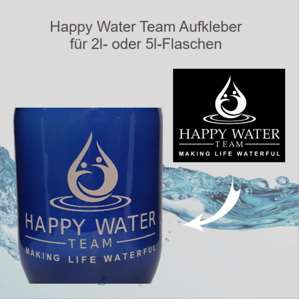 Happy Water Team Aufkleber