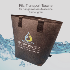 Filz Transport Tasche in grau für Kangenwasser Maschine