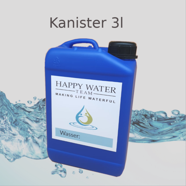 3l Kanister in blau HappyWaterTeam