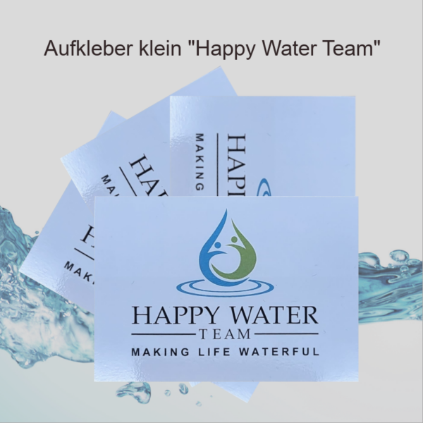 Happy Water Team Aufkleber - klein