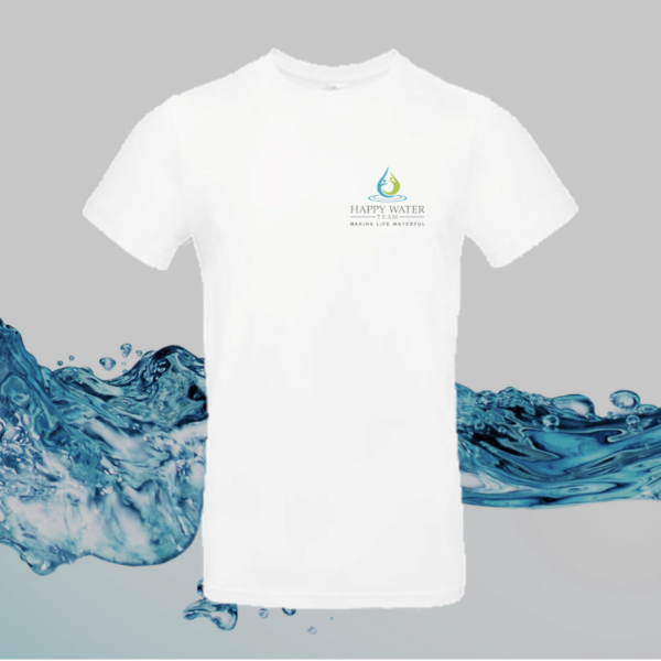 Rundhals T-Shirt mit Brustdruck